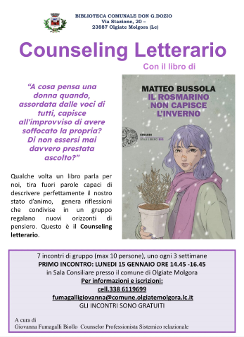 COUNSELING LETTERARIO 2024